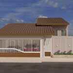 CASA COM TELHADO COLONIAL