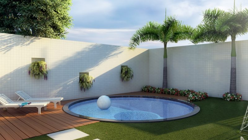 Piscina redonda: ideias para aproveitar o espaço
